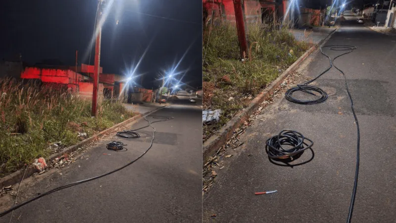 Suspeito, de 51 anos, alegou que tinha autorização para a retirada dos fios.