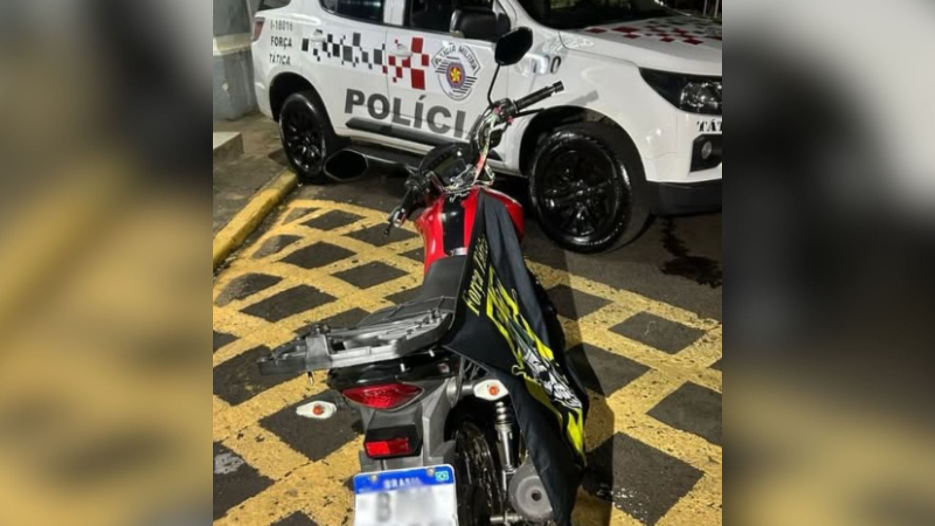 Emplacamento pertencia a um carro de Rio Claro (SP).