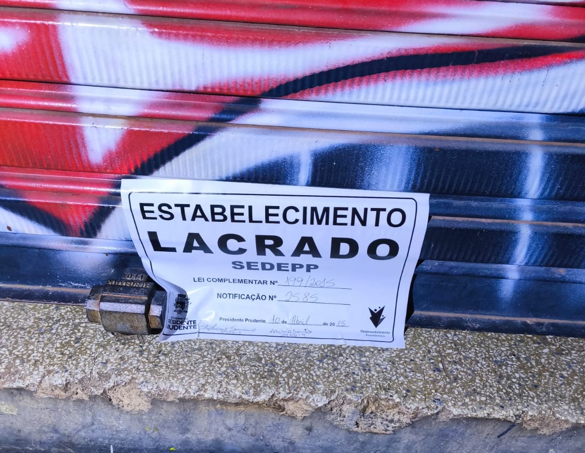 Responsáveis pelos locais procurar a Sedepp, onde receberão orientações sobre a documentação pendente.