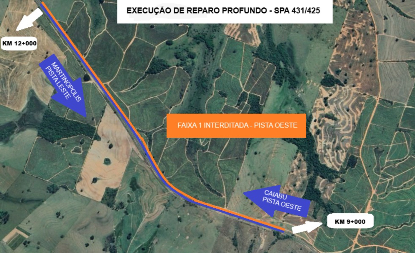 Serviço tem previsão de término no dia 30 de abril.
